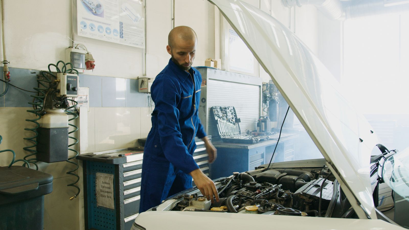 Mechanic at work
